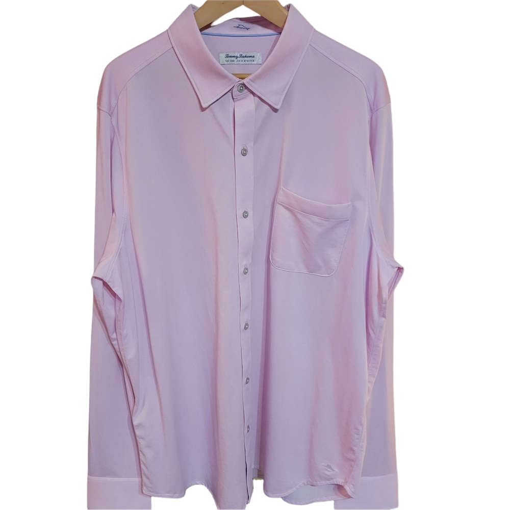 Tommy Bahama Light Pink Men's Dress Shirt